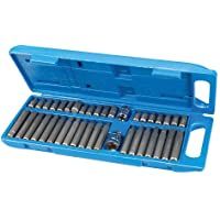Silverline 881641 - Puntas hexagonales- Torx y Spline- 40 pzas (40 pzas)